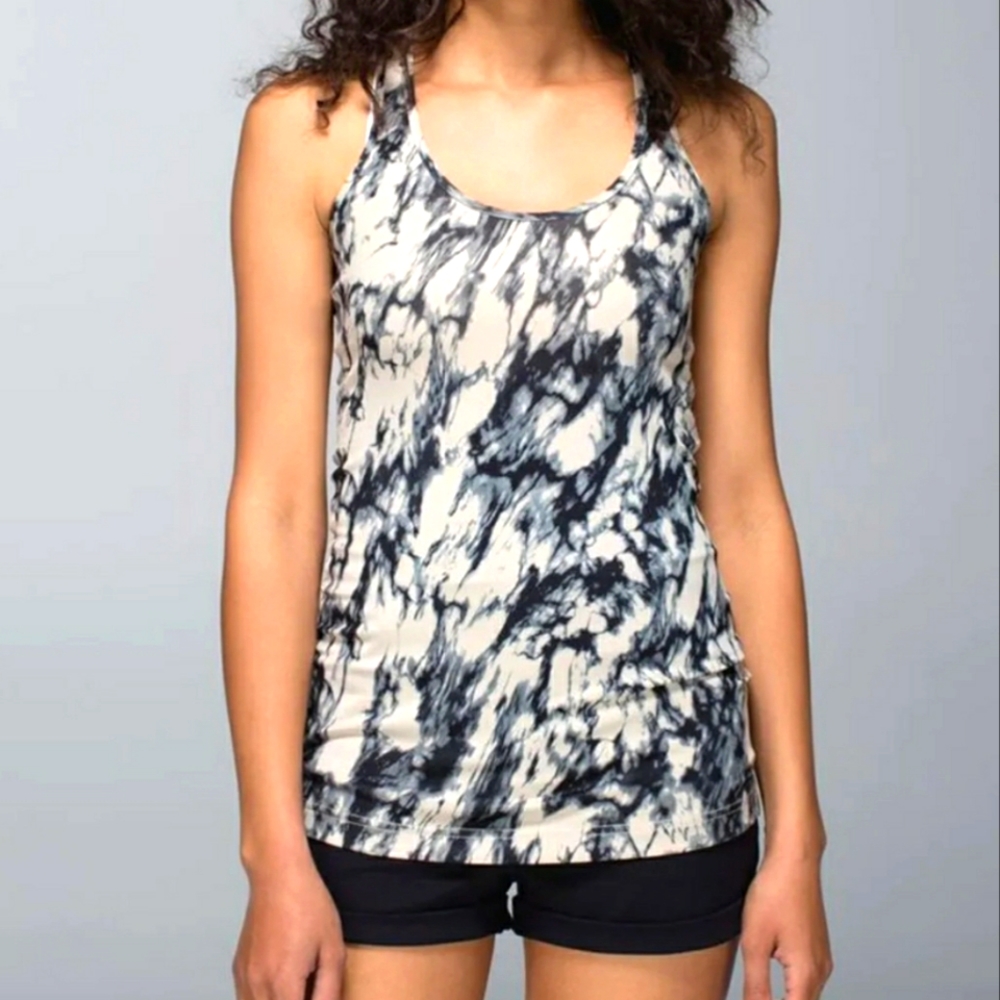 Lululemon Cool RacerbackGreat Granite Black Mojave Tan